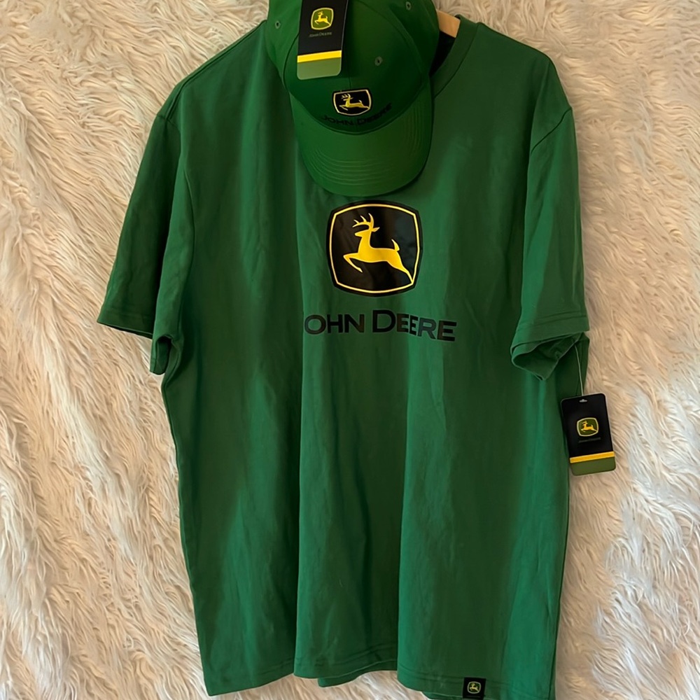 John Deere tee and hat bundle